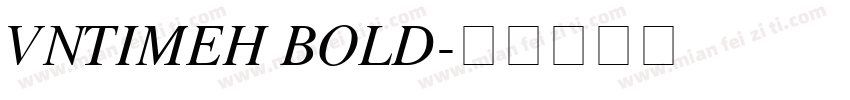 VnTimeH Bold字体转换